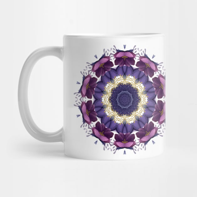 Purple Hellebore Flower Mandala #2 by machare